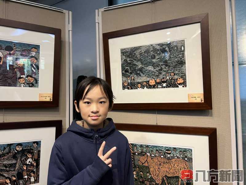 台南市民治藝文展開幕 70幅版畫作品展現學生創意